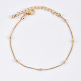 Golden Ladies Multilayer Circle Diamond Anklet – Gift Ideas — 5