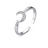 Adjustable Opening Of Star And Moon Ring – Stylish Gifts — 1