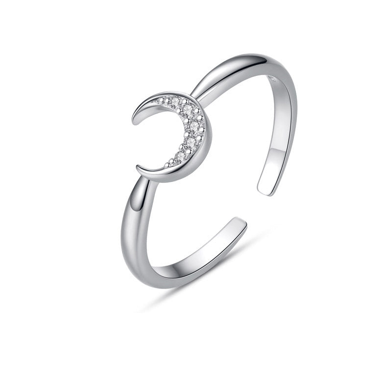 Adjustable Opening Of Star And Moon Ring – Stylish Gifts — 1