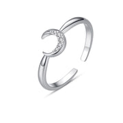 Adjustable Opening Of Star And Moon Ring – Stylish Gifts — 1