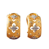Hollow Four Leaf Clover Earrings S925 Silver Gold – Surprise Gifts — 3