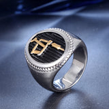 Personalized Retro Men's Titanium Steel Ring – Gifts for Him — 3