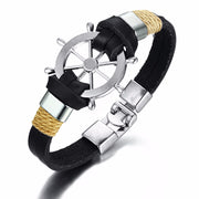 Alloy Ship Helmsman Rope Black Brown Men's Trendy – Jewelry Gift Ideas — 6