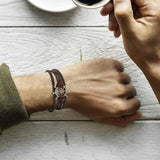Alloy Ship Helmsman Rope Black Brown Men's Trendy – Jewelry Gift Ideas — 3