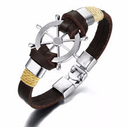 Alloy Ship Helmsman Rope Black Brown Men's Trendy – Jewelry Gift Ideas — 5
