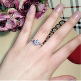 Classic Crystal Rose Gold Six-claw Diamond Ring – Gifts for Couples — 6