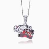 Garnet Elephant Pendant Lucky Animal Pendant – Jewelry Gift Ideas — 2