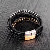Personalized Multi-Layer Black Leather Simple – Jewelry Gift Ideas — 4