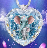 Fashion Crystal Pendant Elephant Necklace – Jewelry Gift Ideas — 5