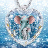 Fashion Crystal Pendant Elephant Necklace – Jewelry Gift Ideas — 4
