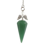 White Crystal Hexagonal Cone Pendant Jewelry – Jewelry Gift Ideas — 4