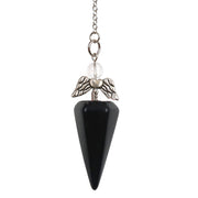 White Crystal Hexagonal Cone Pendant Jewelry – Jewelry Gift Ideas — 7