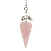 White Crystal Hexagonal Cone Pendant Jewelry – Jewelry Gift Ideas — 8
