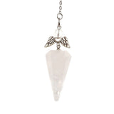 White Crystal Hexagonal Cone Pendant Jewelry – Jewelry Gift Ideas — 5