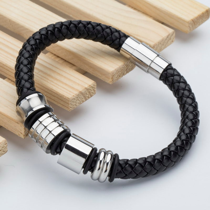 Stainless Steel Magnetic Buckle Bracelet Braided – Jewelry Gift Ideas — 1