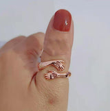 Simple And Creative Love Hands Embracing Ring – Gifts for Couples — 16