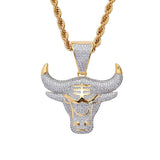 Pendant Micro-inlaid Zircon Bull Head Pendant – Jewelry Gift Ideas — 1