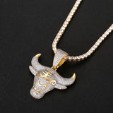 Pendant Micro-inlaid Zircon Bull Head Pendant – Jewelry Gift Ideas — 5