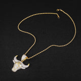 Pendant Micro-inlaid Zircon Bull Head Pendant – Jewelry Gift Ideas — 3