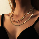 Multilayer Irregular Geometric Chain Snake Bone – Meaningful Gifts — 1
