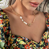 Fashion Alloy Plating Necklace Square Cross Chain – Jewelry Gift Ideas — 3