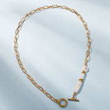 Fashion Alloy Plating Necklace Square Cross Chain – Jewelry Gift Ideas — 2