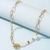 Fashion Alloy Plating Necklace Square Cross Chain – Jewelry Gift Ideas — 5