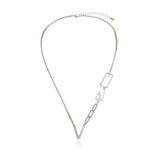 Geometric Hollow Box Pearl Necklace Women – Jewelry Gift Ideas — 6