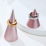Small Joints Ladies Stacking Stainless Steel – Thoughtful Gifts — 2