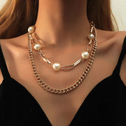 Alloy Necklace Pearl Chain Clavicle Chain – Jewelry Gift Ideas — 7