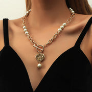 Alloy Necklace Pearl Chain Clavicle Chain – Jewelry Gift Ideas — 9