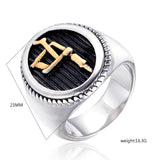 Personalized Retro Men's Titanium Steel Ring – Gifts for Him — 4
