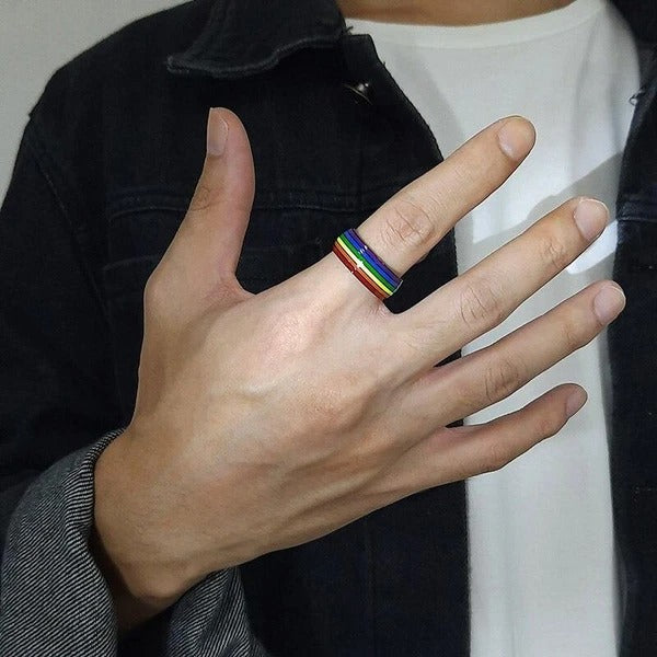 Cycolinks Pride Rainbow Unisex Ring – Everyday Gifts — 1