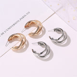 European And American Temperament C-shaped Earrings – Useful Gifts — 2