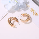European And American Temperament C-shaped Earrings – Useful Gifts — 5