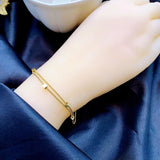 Small Square Geometric Shiny Bracelet – Jewelry Gift Ideas — 4