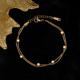 Small Square Geometric Shiny Bracelet – Jewelry Gift Ideas — 5