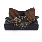 Bow Tie Set Square Scarf Cufflinks Brooch Set – Stylish Gifts — 3