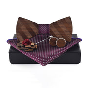 Bow Tie Set Square Scarf Cufflinks Brooch Set – Stylish Gifts — 6