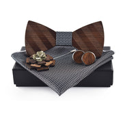 Bow Tie Set Square Scarf Cufflinks Brooch Set – Stylish Gifts — 5