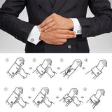 Black Motorcycle Cufflinks French Shirt Men's – Gifts for Him — 4