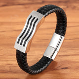 Stainless Steel Leather Braided Leather Cord – Jewelry Gift Ideas — 1