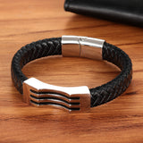 Stainless Steel Leather Braided Leather Cord – Jewelry Gift Ideas — 4