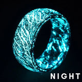 Design Luminous Purple Blue Ring Glowing – Gifts for Couples — 7