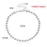 Amazon Hot Sale Round Bead Chain Anklet Women – Gifts for Her — 4