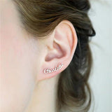 DIY custom English letter name earrings personalized – Creative Gifts — 5