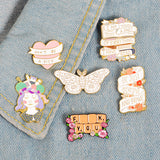 Creative Love Butterfly Girl Letter Series Brooch – Jewelry Gift Ideas — 5
