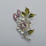 Flower Camellia Brooch High-end Diamond Corsage – Jewelry Gift Ideas — 4