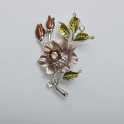 Flower Camellia Brooch High-end Diamond Corsage – Jewelry Gift Ideas — 3