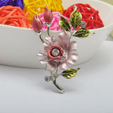Flower Camellia Brooch High-end Diamond Corsage – Jewelry Gift Ideas — 2
